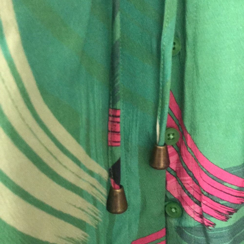 LIKE NEW Anthropologie The Odells Paloma Julia Paint-Swiped MaxI Dress(SP) - Picture 10 of 12